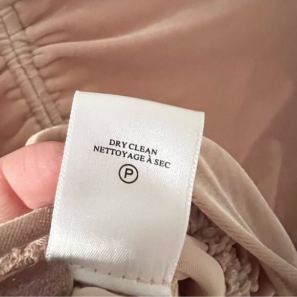 A.L.C. Oryn Ruched Asymmetric Velvet Crop Top - Picture 8 of 8